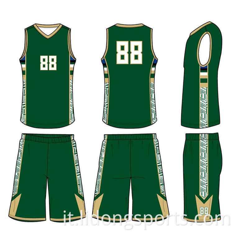 Design uniforme da basket Ultima basket Black Jersey Design Green Basket Baskey Design